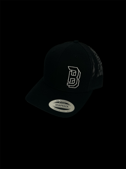 BASICS Cap - Black (white stitch)